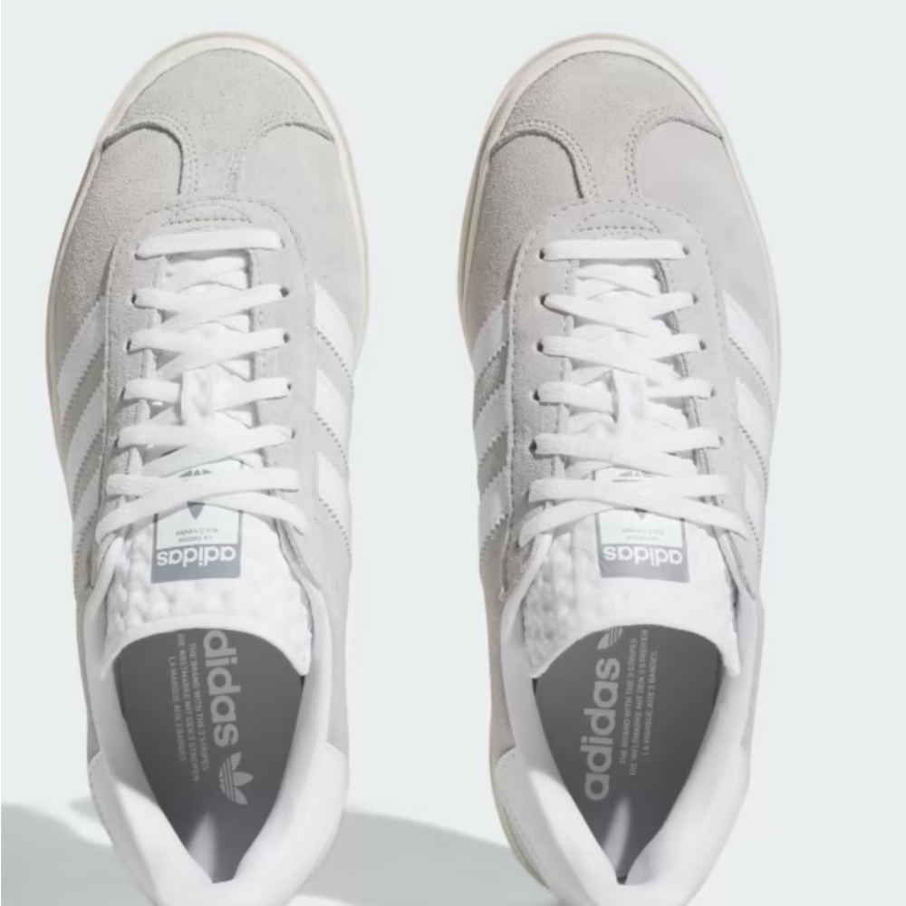 Adidas Gray and White Sneakers
